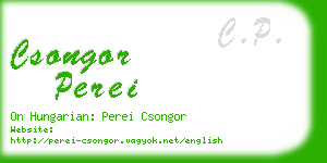 csongor perei business card